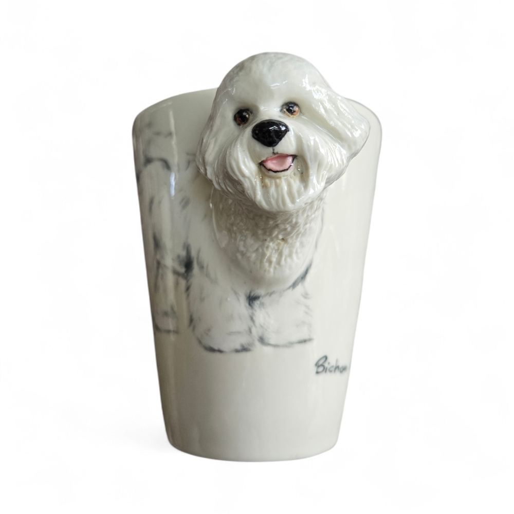 Blue Witch Ceramics Bichon Frise Artisan Mug